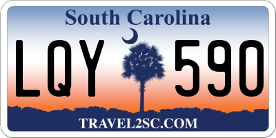 SC license plate LQY590