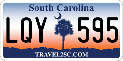 SC license plate LQY595