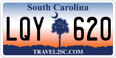 SC license plate LQY620