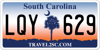 SC license plate LQY629
