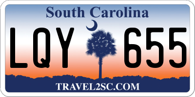 SC license plate LQY655