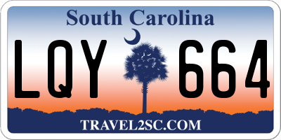 SC license plate LQY664