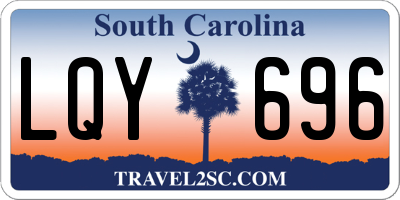 SC license plate LQY696
