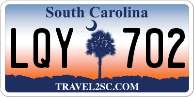 SC license plate LQY702