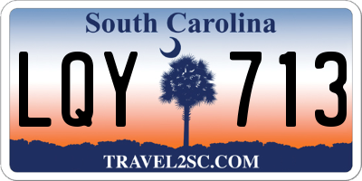 SC license plate LQY713