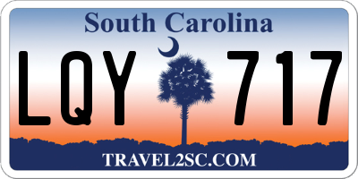 SC license plate LQY717