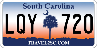 SC license plate LQY720