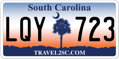 SC license plate LQY723