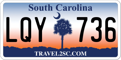 SC license plate LQY736