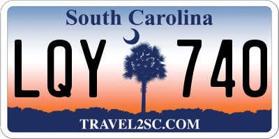 SC license plate LQY740