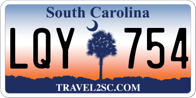 SC license plate LQY754