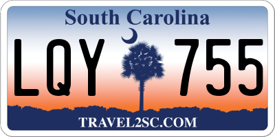 SC license plate LQY755