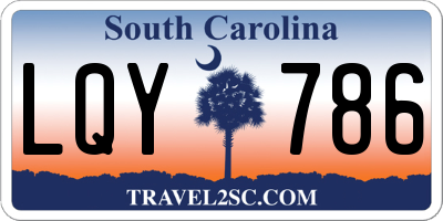 SC license plate LQY786