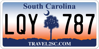 SC license plate LQY787