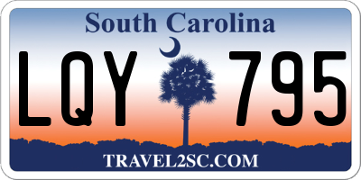 SC license plate LQY795