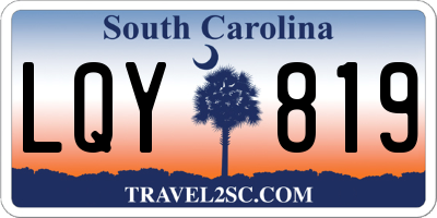 SC license plate LQY819