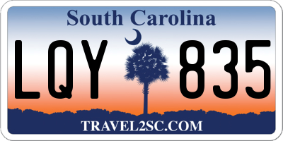 SC license plate LQY835