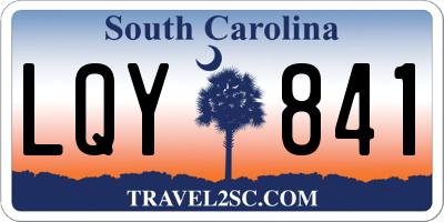 SC license plate LQY841