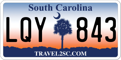 SC license plate LQY843