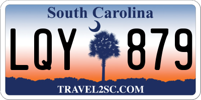 SC license plate LQY879