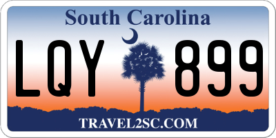 SC license plate LQY899