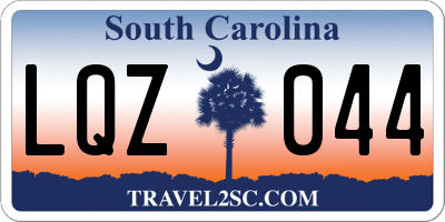 SC license plate LQZ044
