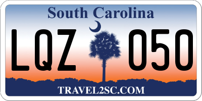 SC license plate LQZ050