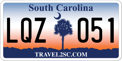 SC license plate LQZ051