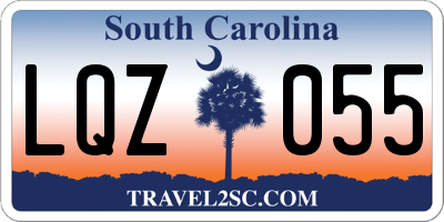 SC license plate LQZ055