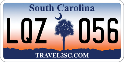 SC license plate LQZ056