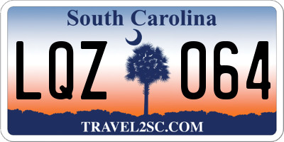 SC license plate LQZ064