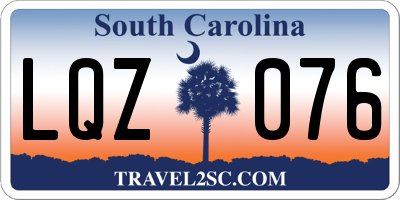 SC license plate LQZ076