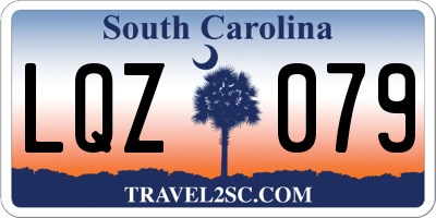SC license plate LQZ079