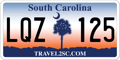 SC license plate LQZ125