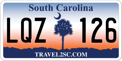 SC license plate LQZ126