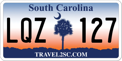 SC license plate LQZ127