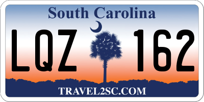 SC license plate LQZ162