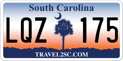 SC license plate LQZ175