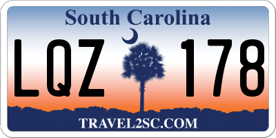 SC license plate LQZ178