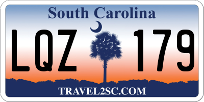 SC license plate LQZ179