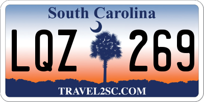 SC license plate LQZ269