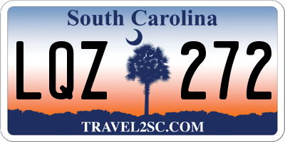 SC license plate LQZ272