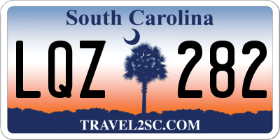 SC license plate LQZ282
