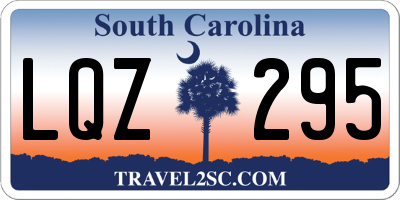 SC license plate LQZ295