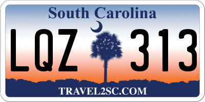 SC license plate LQZ313