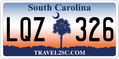 SC license plate LQZ326