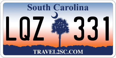 SC license plate LQZ331