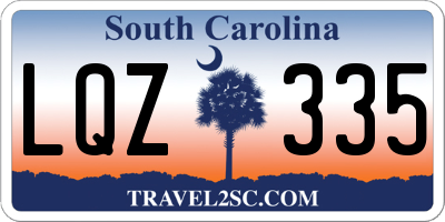 SC license plate LQZ335