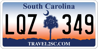 SC license plate LQZ349