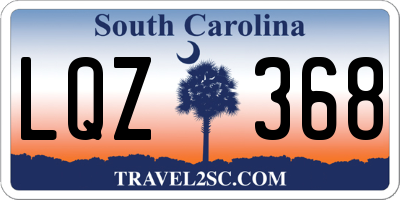 SC license plate LQZ368